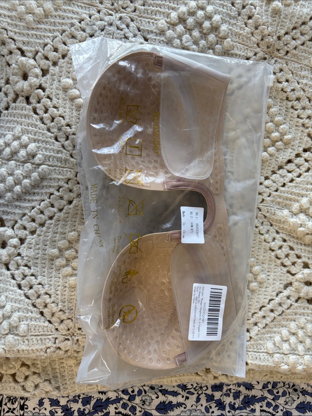 NWTClear Adhesive Silicone Bra - Nude OSFM